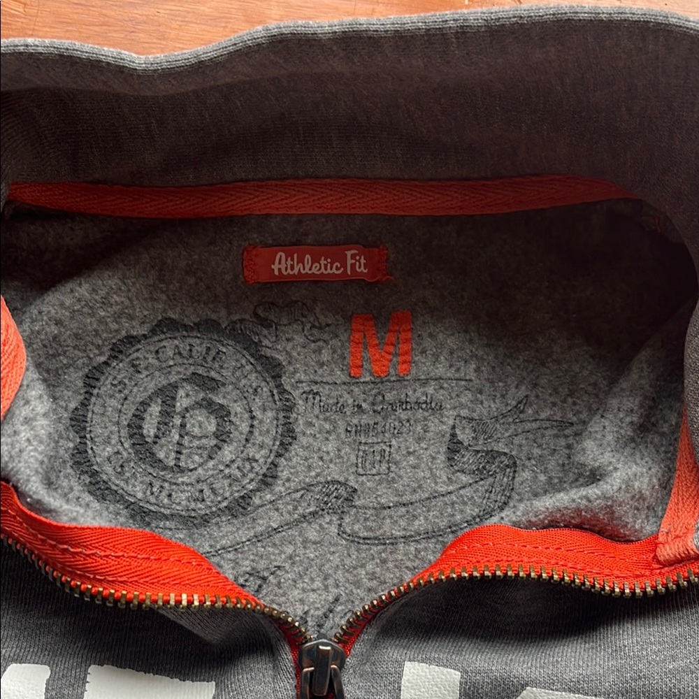 Vintage Grey Half-Zip Sweatshirt - Picture 3 of 7
